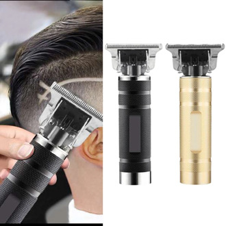 HOT！-T-Outliner Skeleton Cordless Trimmer Hair Clipper Machine No Oil Gold + Silver