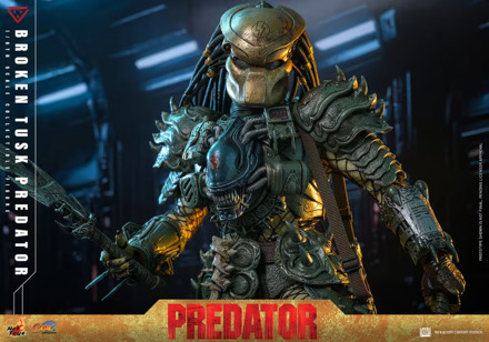 Hot Toys Alien vs. Predator Comic Masterpiece Action Figure 1/6 Broken Tusk Predator 35 cm