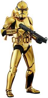 Hot Toys Star Wars Action Figure 1/6 Clone Trooper (Gold Chrome Version) Exclusive 30 cm
