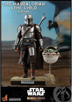 Hot Toys Star Wars The Mandalorian Actiefiguur 2-Pack 1/6 The Mandalorian & The Child Deluxe 30 cm