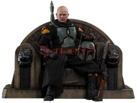 Hot Toys Star Wars: The Mandalorian Action Figure 1/6 Boba Fett Repaint Armor and Throne Special Edition 30 cm