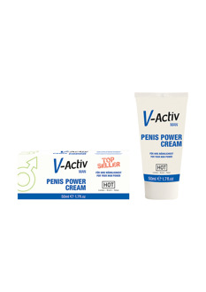 Hot V-Activ - Penis Power Cream for Men - 2 fl oz / 50 ml