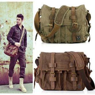 Hot Vintage New 2020 Military canvas Men Messenger bags Crossbody Bag Casual Bag canvas Shoulder bag for men