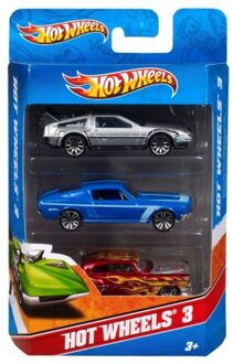 Hot Wheels Auto racebaan autootjes Hot Wheels 3 stuks Multi