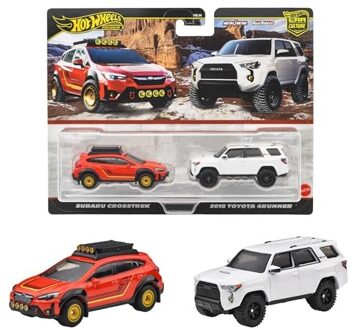 Hot Wheels Premium 2-Pack 2025 Mix 3 Subaru Crosstrek & 18 Toyota 4Runner