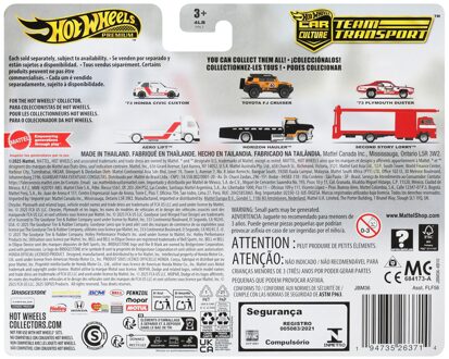 Hot Wheels Premium Team Transport Mix 3 73 Honda Civic Custom