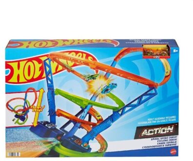 Hot Wheels Speelset hyper-speed crash Action Multikleur