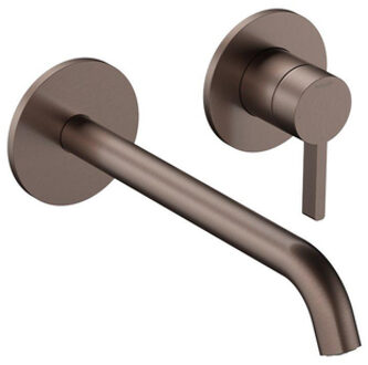 Hotbath Ace Afbouwdeel - voor wastafelmengkraan - 20cm uitloop - Geborsteld Koper PVD AC105EXTBCP Koper geborsteld