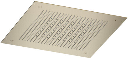 Hotbath Ace Hoofddouche - inbouw - vierkant - 38x38cm - PVD - Geborsteld messing (goud) AC148BBP Geborsteld Messing PVD