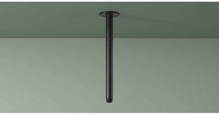 Hotbath ACE plafondbuis voor hoofddouche 30 cm, geborsteld zwart PVD