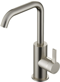 Hotbath Ace Wastafelmengkraan - opbouw - draaibare uitloop - zonder waste - Geborsteld Nikkel AC004GN Nikkel geborsteld (RVS)