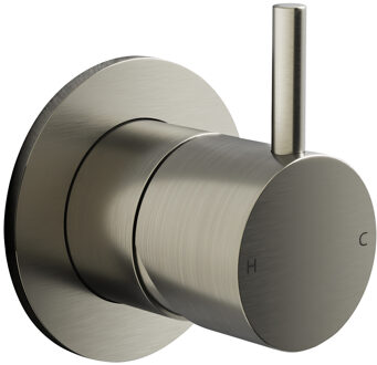 Hotbath Afbouwdeel Inbouw Douchemengkraan Hotbath Cobber 1-hendel Geborsteld Nikkel