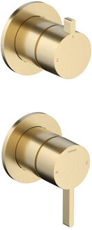 Hotbath Afbouwdeel mengkraan met 2-weg omstel Ace Geborsteld messing PVD