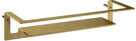 Hotbath Archie Design Douchekorf - recht - geborsteld messing PVD ARA20BBP Messing geborsteld (goud)