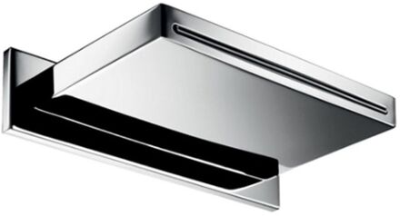 Hotbath Archie opbouw wanddouche - rechthoekig met watervaluitloop (cascade) en 2 aansluitingen 1/2" -RVS 316 - AR160IX