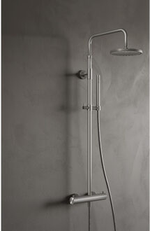 Hotbath Archie SDS30 opbouw regendouche met 30cm dunne hoofddouche RVS