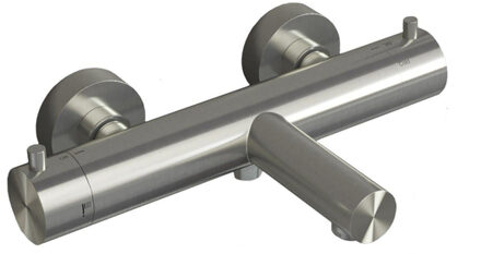 Hotbath Archie Thermostatische badmengkraan met uitloop RVS 316 AR122IX