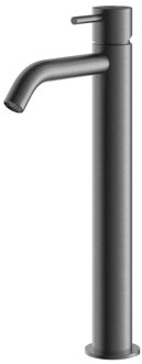 Hotbath Archie Wastafelmengkraan zonder waste Hoog BGP Geborsteld Gunmetal PVD AR003HBGP Gunmetal geborsteld (antraciet)