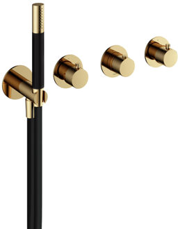 Hotbath Bad- en Douchethermostaat Hotbath Cobber Inbouw 2 Stopkranen Gepolijst Messing (excl. inbouwdeel) Living Colours