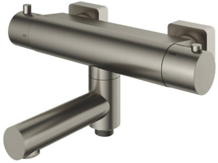 Hotbath Badkraan Gal Opbouw Thermostaatkraan Met Wegdraaibare Uitloop Geborsteld Nikkel PVD