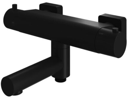 Hotbath Badkraan Gal Opbouw Thermostaatkraan Met Wegdraaibare Uitloop Mat Zwart