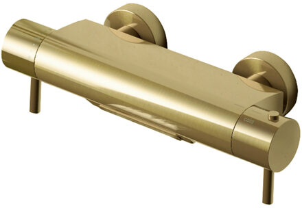 Hotbath Badkraan Hotbath Cobber Thermostaat Waterval Uitloop Geborsteld Messing PVD