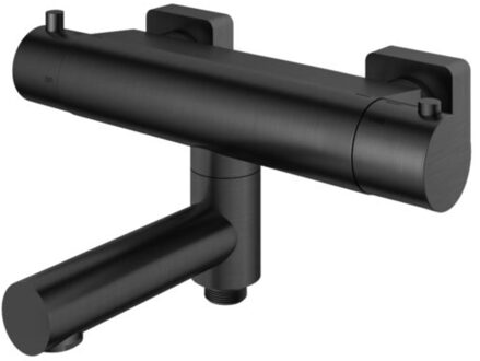 Hotbath Badkraan Hotbath Gal Opbouw Thermostaatkraan Met Wegdraaibare Uitloop Geborsteld Gunmetal PVD