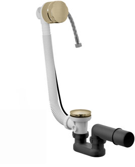 Hotbath Badoverloop Hotbath Cobber Vulcombinatie Geborsteld Messing Living Colours