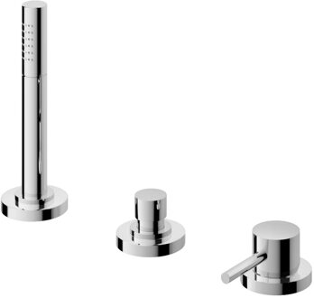 Hotbath Badrandcombinatie Hotbath Buddy 1-hendel Mengkraan 2-weg Chroom