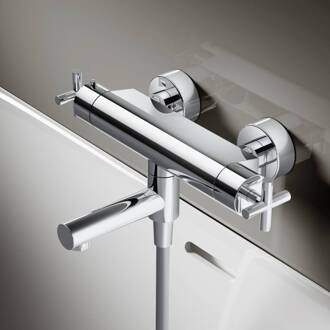 Hotbath Badthermostaat Hotbath Chap Opbouw Wegdraaibare Omstel 2-kruisgreep Chroom