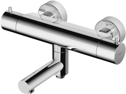 Hotbath Badthermostaat Hotbath Cobber Opbouw Wegdraaibare Omstel 2-knop Chroom