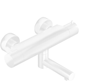 Hotbath Badthermostaat Hotbath Cobber Opbouw Wegdraaibare Omstel 2-knop Mat Wit