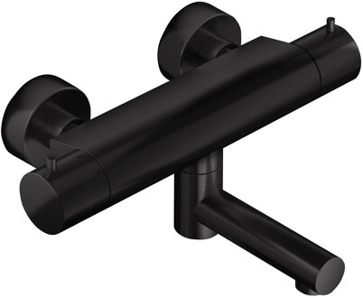 Hotbath Badthermostaat Hotbath Cobber Opbouw Wegdraaibare Omstel 2-knop Mat Zwart