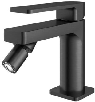 Hotbath Bidetmengkraan Gal Zonder Waste Draaibaar Kraanmondstuk Geborsteld Gunmetal PVD