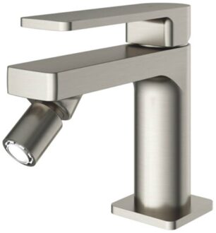 Hotbath Bidetmengkraan Gal Zonder Waste Draaibaar Kraanmondstuk Geborsteld Nikkel PVD