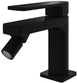 Hotbath Bidetmengkraan Gal Zonder Waste Draaibaar Kraanmondstuk Mat Zwart