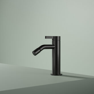 Hotbath Bidetmengkraan Hotbath Ace 15.5 Cm Geborsteld Zwart PVD