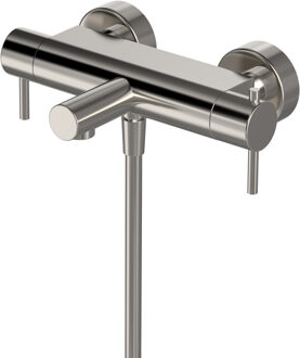 Hotbath Buddy Badmengkraan - thermostatisch - met uitloop - geborsteld nikkel B022GN Nikkel geborsteld (RVS)