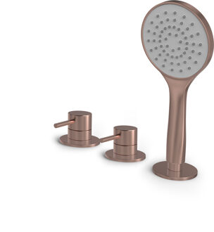 Hotbath Buddy badrandkraan geborsteld koper PVD