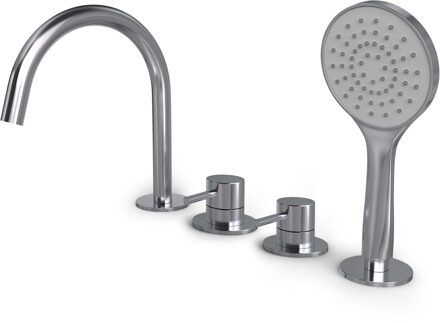 Hotbath Buddy badrandkraan met uitloop chroom