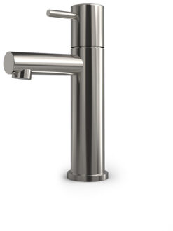 Hotbath Buddy Fonteinkraan - L uitloop 8.5cm - opbouw - geborsteld nikkel E001GN Nikkel geborsteld (RVS)