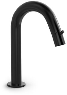 Hotbath Buddy Fonteinkraan - U uitloop 11.8cm - opbouw - Geborsteld zwart PVD U001MBP Zwart mat geborsteld