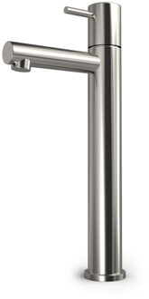 Hotbath Buddy Fonteinkraan - uitloop 11cm - opbouw - hoog model - geborsteld nikkel EH001GN Nikkel geborsteld (RVS)