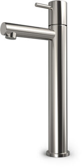 Hotbath Buddy Fonteinkraan - uitloop 11cm - opbouw - hoog model - geborsteld nikkel EH001GN Nikkel geborsteld (RVS)