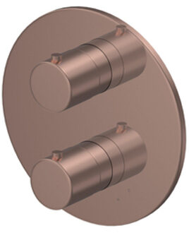 Hotbath Buddy Inbouwthermostaat 2 weg-stop-omstel - Geborsteld Koper PVD CB009EXTBCP Koper geborsteld