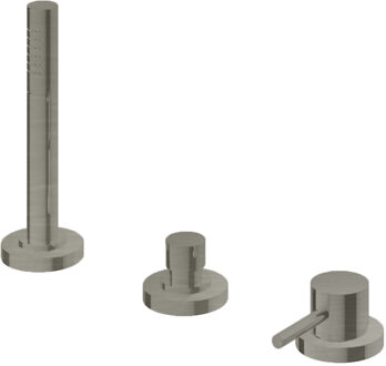 Hotbath Buddy/Laddy Badrand Kraan Geborsteld Nikkel B075