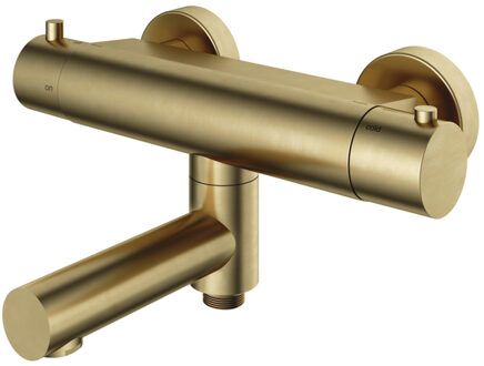 Hotbath Buddy thermostatische badmengkraan met wegdraaibare uitloop omstel uitloop geborsteld messing B020BB Messing geborsteld (goud)