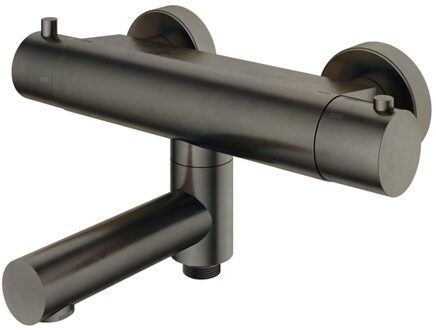 Hotbath Buddy thermostatische badmengkraan met wegdraaibare uitloop omstel uitloop verouderd ijzer B020AI Verouderd IJzer mat/glans