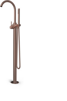 Hotbath Buddy vrijstaande badmengkraan geborsteld koper PVD