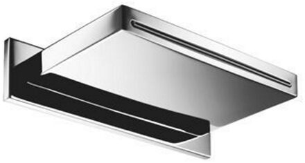 Hotbath Cascade Hotbath Mate wand 20 cm model SPS Geborsteld Nikkel